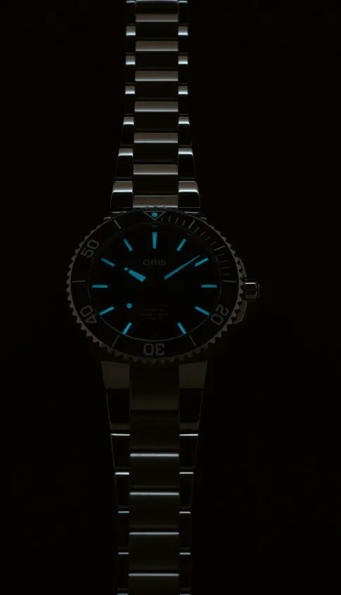 ORS Watch Aquis Date Calibre 4 Blue Bracelet