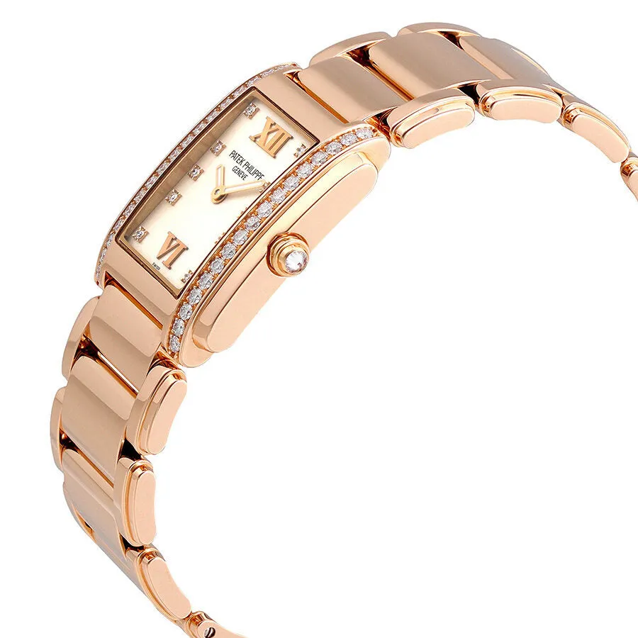 Patek Philippe Twenty-4 18kt Rose Gold Ladies Diamond Watch 4910-11R-011