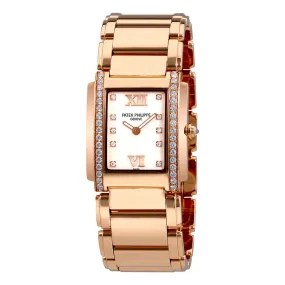 Patek Philippe Twenty-4 18kt Rose Gold Ladies Diamond Watch 4910-11R-011