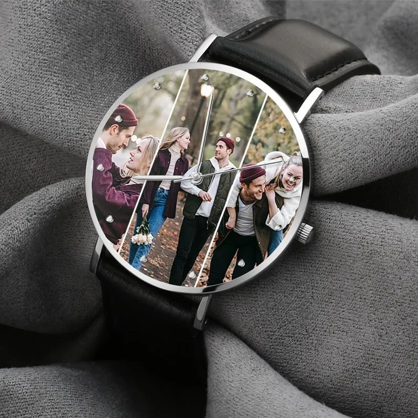 Photo Watch Engraved Watches for Men Gifts for Him