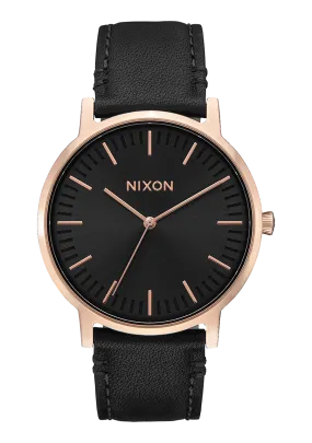 Porter Leather - Rose Gold / Black