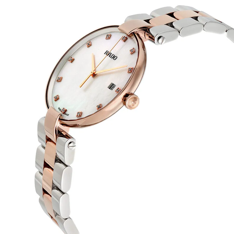Rado Coupole White Mother of Pearl Dial Two-tone Ladies Watch R22853924