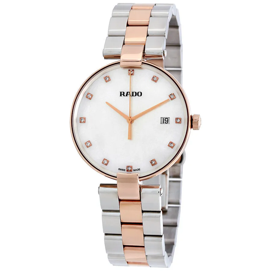Rado Coupole White Mother of Pearl Dial Two-tone Ladies Watch R22853924