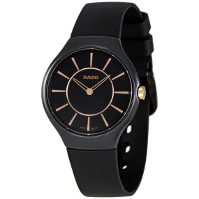 Rado Thinline Black Ceramic Ladies Watch R27742159