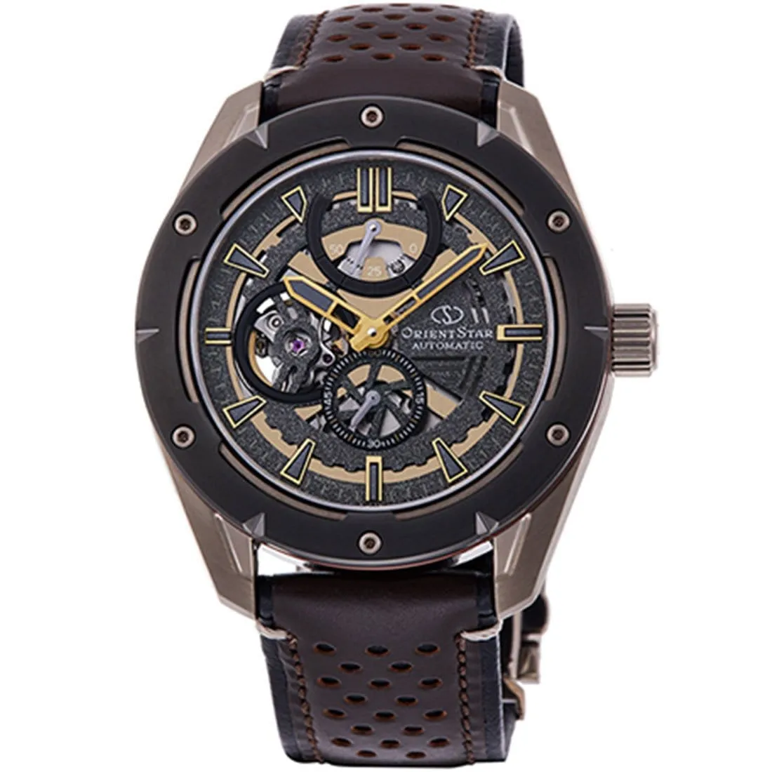 RE-AV0A04B00B RE-AV0A04B Orient Star Avant Garde Automatic Grey Skeleton Dial Watch
