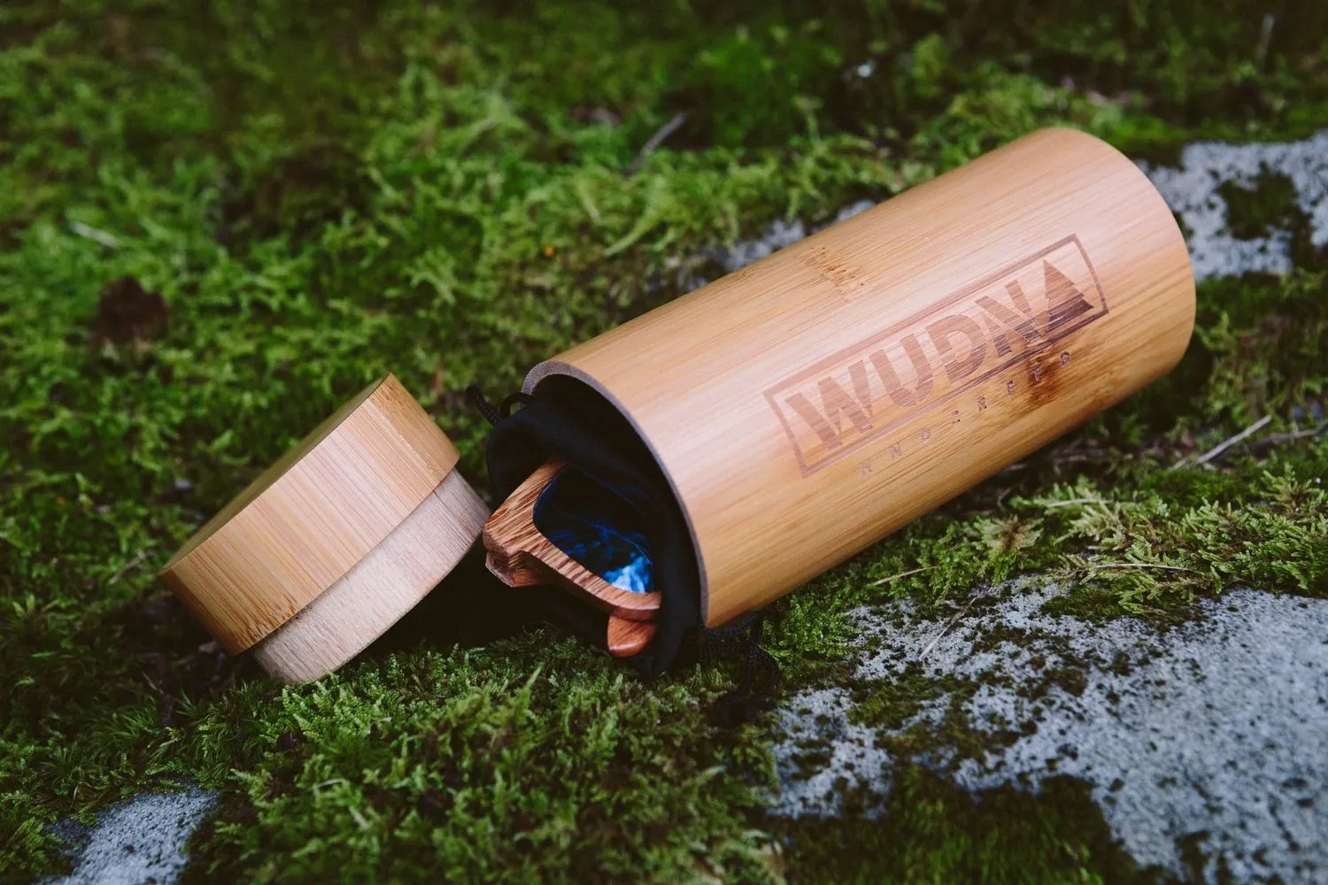 Recycled Skatedeck Kickflip Natural Sunglasses