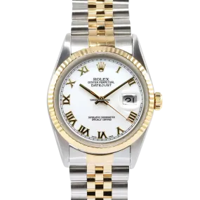 Rolex Datejust 16233 White Roman Jubilee