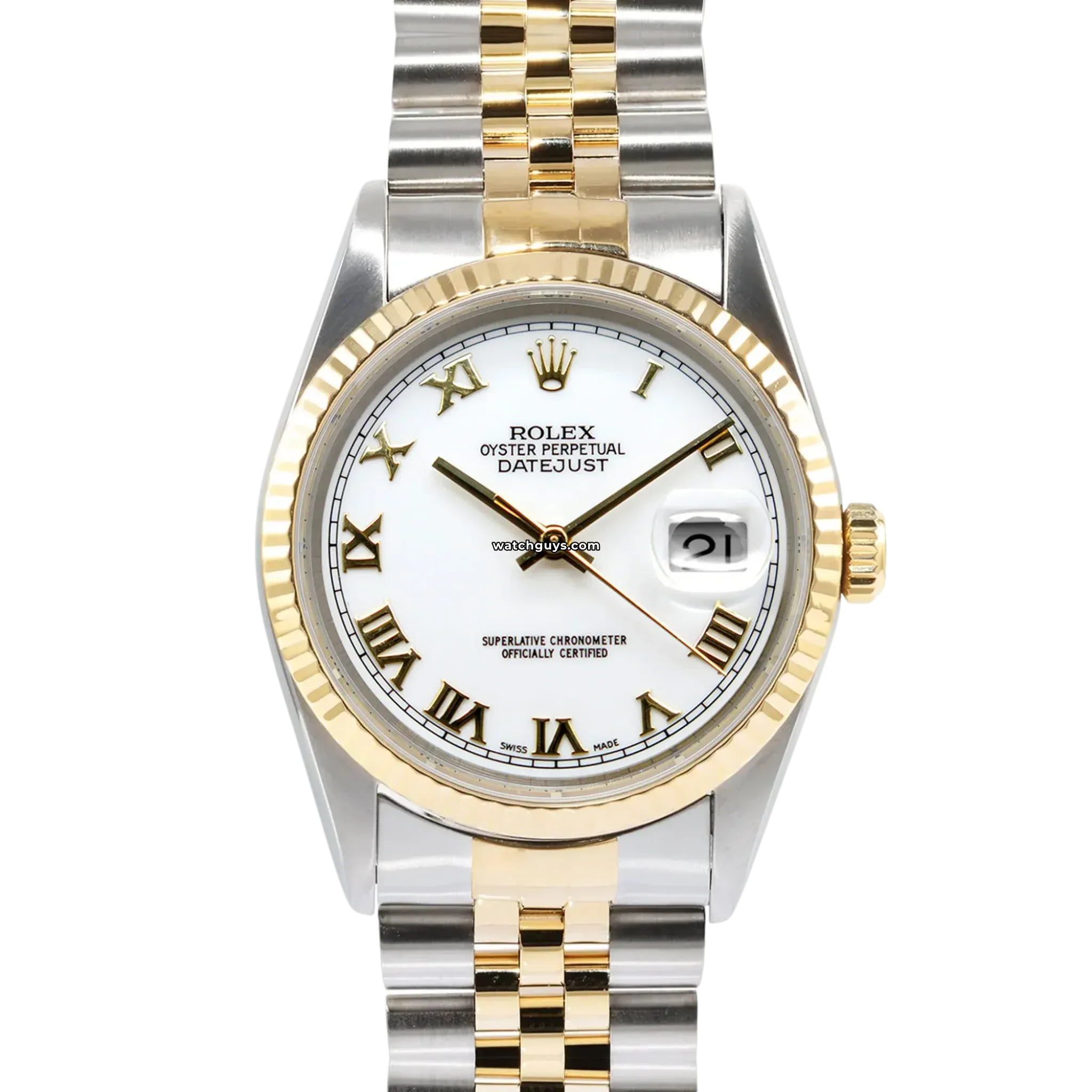 Rolex Datejust 16233 White Roman Jubilee