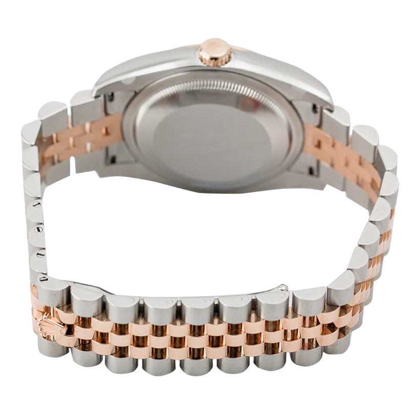 Rolex DateJust 36mm Steel and Rose Gold Black/Roman 116201
