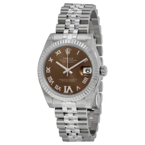 Rolex Datejust Lady 31 Brown Dial Stainless Steel Jubilee Bracelet Automatic Watch 178274BRDRJ