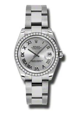 Rolex Datejust Lady 31 Silver Dial Stainless Steel Oyster Bracelet Automatic Watch 178384SRO
