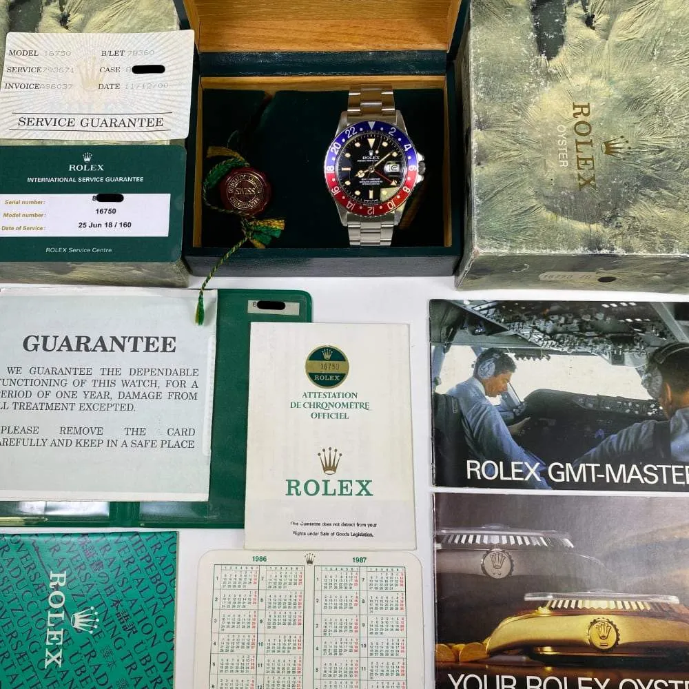 Rolex GMT Master 16750 Pepsi (1986)
