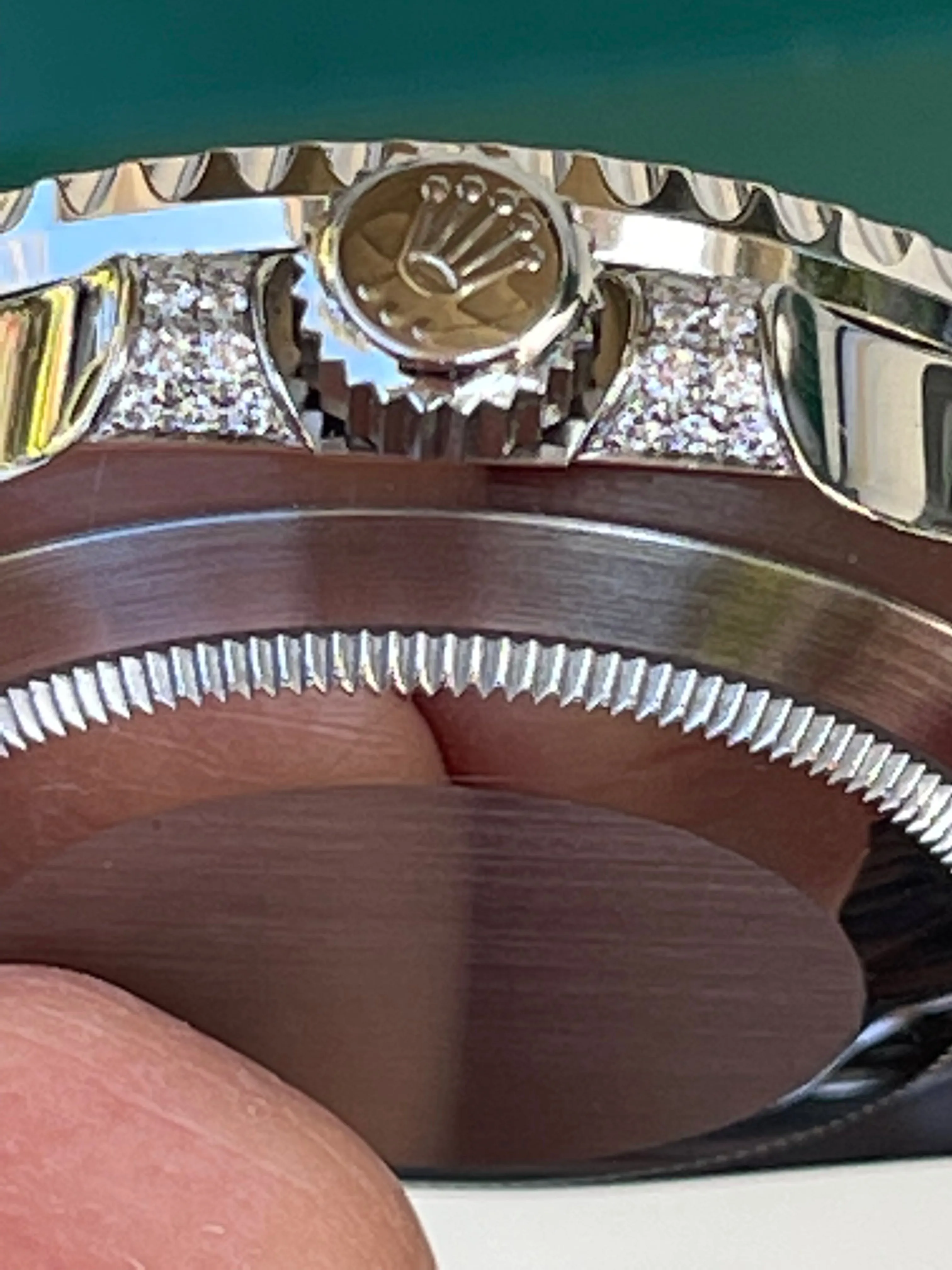 Rolex Submariner 116610LN 40mm Mens Stainless Steel Watch Custom Sapphire and Diamond Bezel for 116659 SABR Refinished Blue Dial Mint