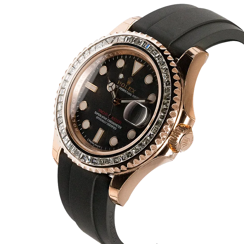 Rolex Yacht-Master 40mm Everose Gold 116655 Diamond Bezel