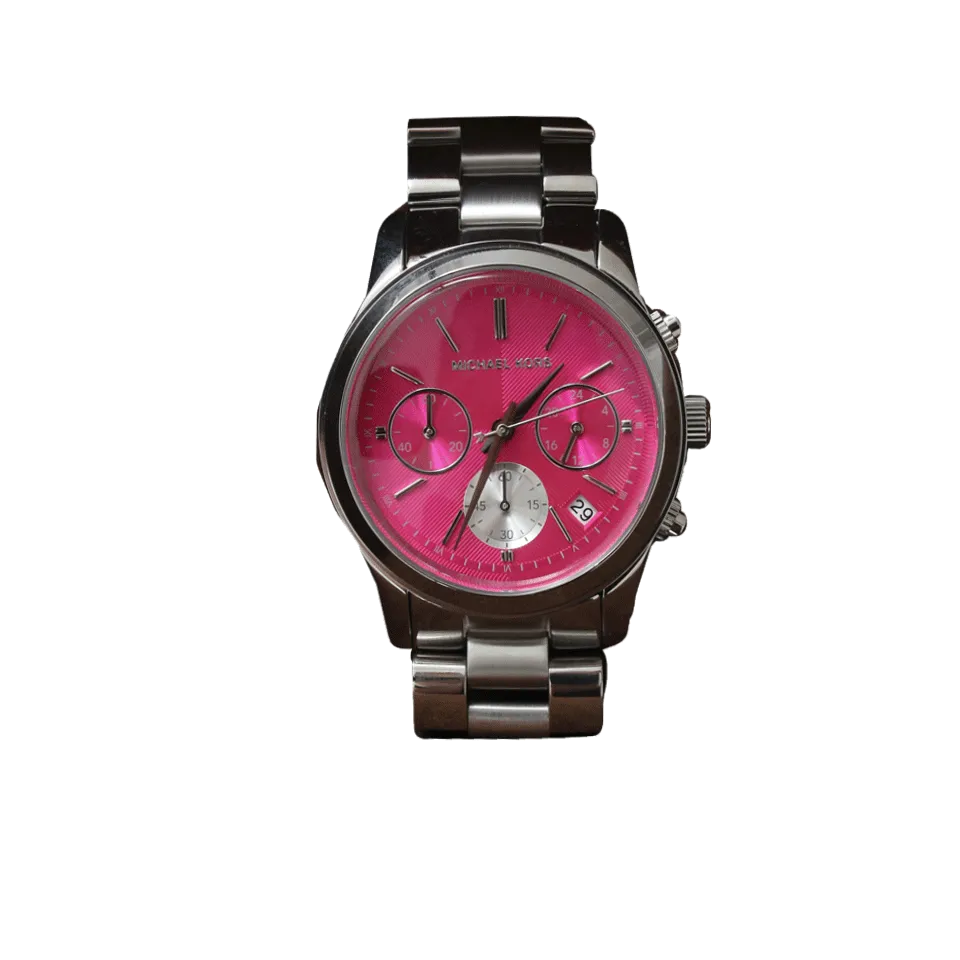 Runway Silvertone Watch