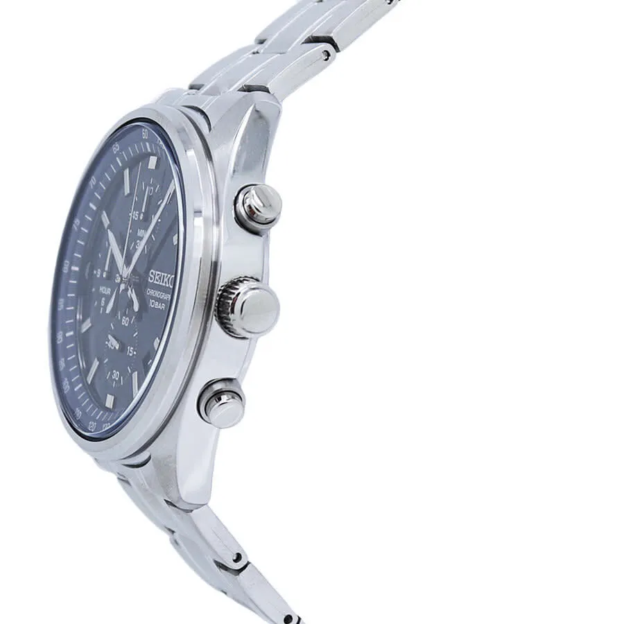 Seiko Chronograph Quartz Blue Dial Men's Watch SSB377