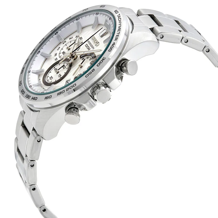 Seiko Chronograph White Dial Men's Watch SSB297P1