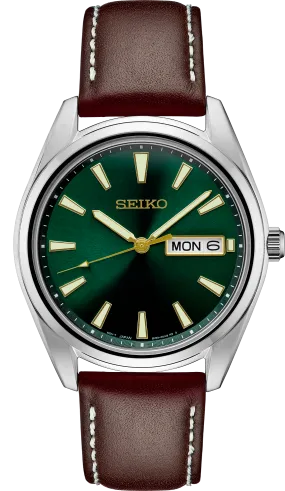 Seiko Essentials Green Dial Men's Watch SUR449