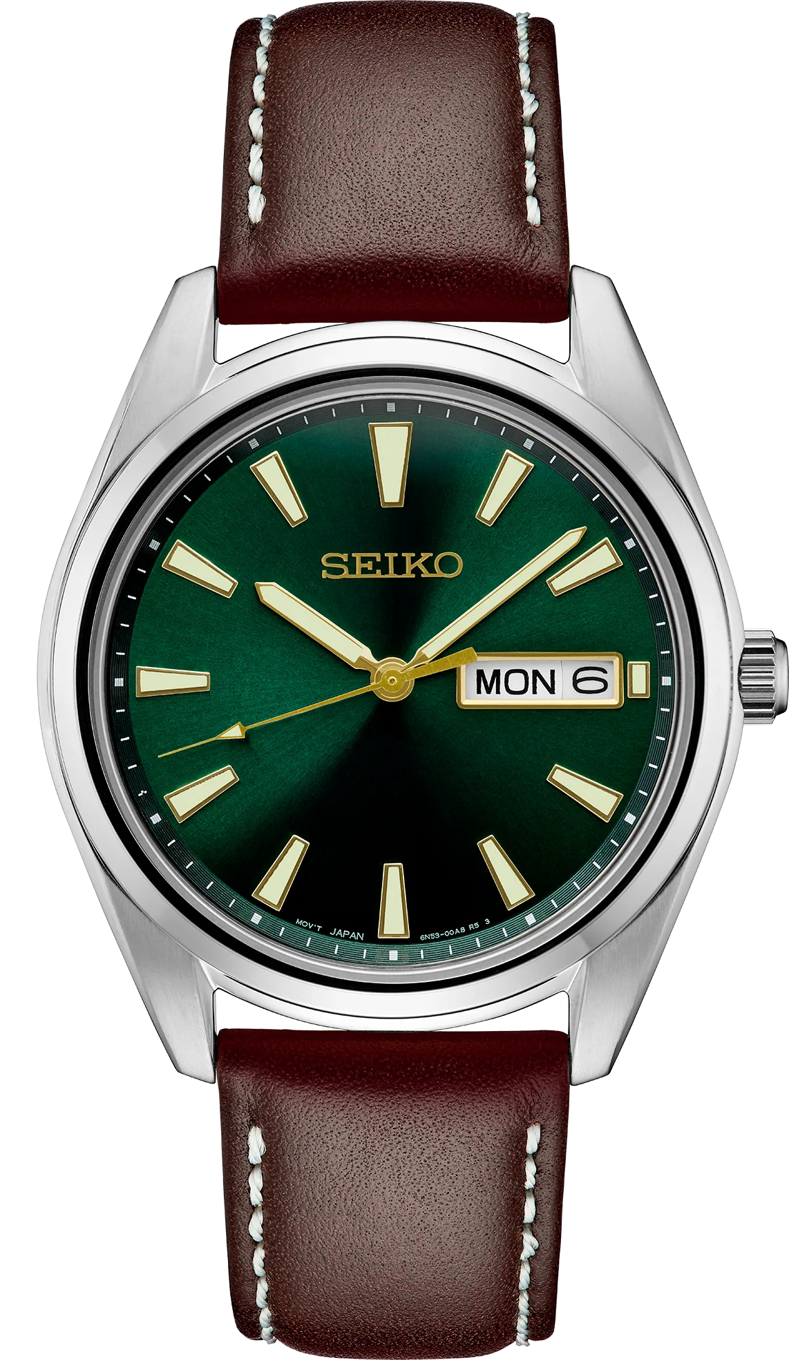 Seiko Essentials Green Dial Men's Watch SUR449