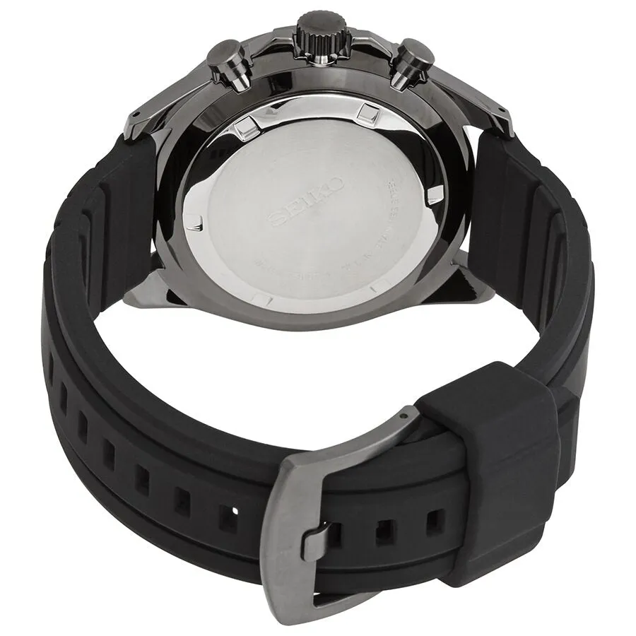 Seiko Neo Sports Chronograph Quartz Black Dial Watch SSB351P1