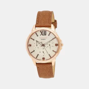 Sheen Women's Chronograph Leather Watch SX217 - SHE-3056PGL-7AUDF