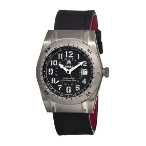 Shield Jarrod Leather-Band Swiss Men's Diver Watch