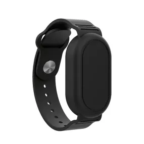 Silicone Bracelet Full Cover for Samsung Galaxy SmartTag 2 Watch  Case with Wristband Black