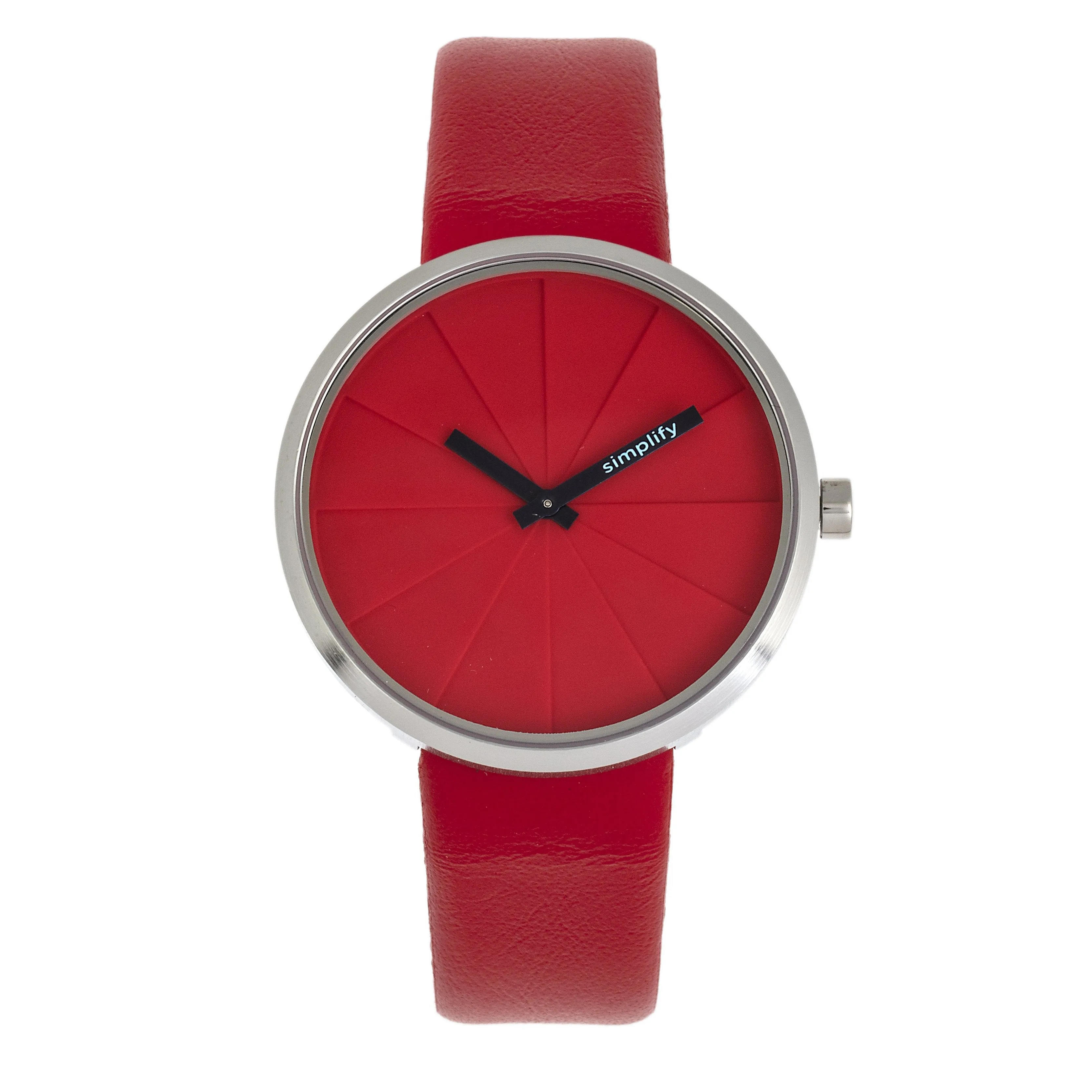 Simplify The 4000 Leather-Band Watch
