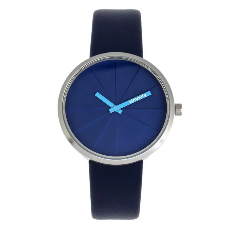 Simplify The 4000 Leather-Band Watch