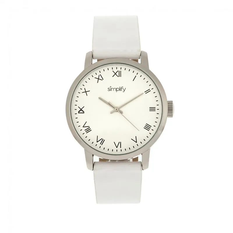 Simplify The 4200 Leather-Band Watch