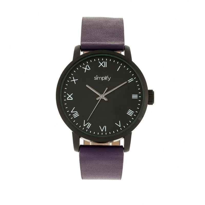 Simplify The 4200 Leather-Band Watch