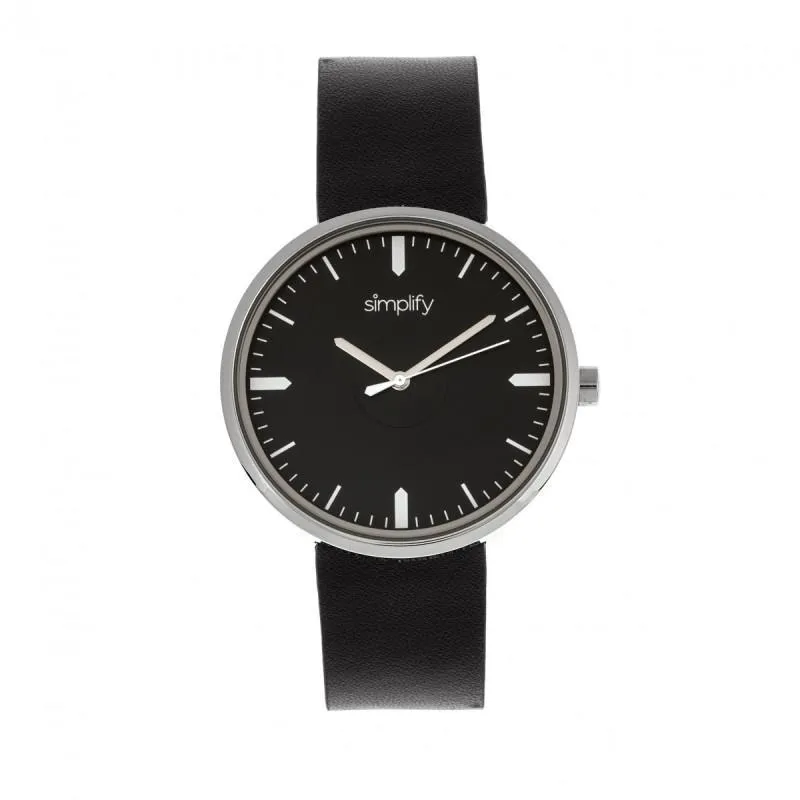 Simplify The 4500 Leather-Band Watch