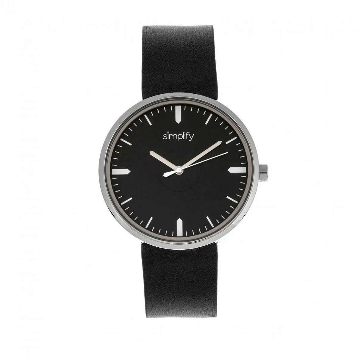 Simplify The 4500 Leather-Band Watch