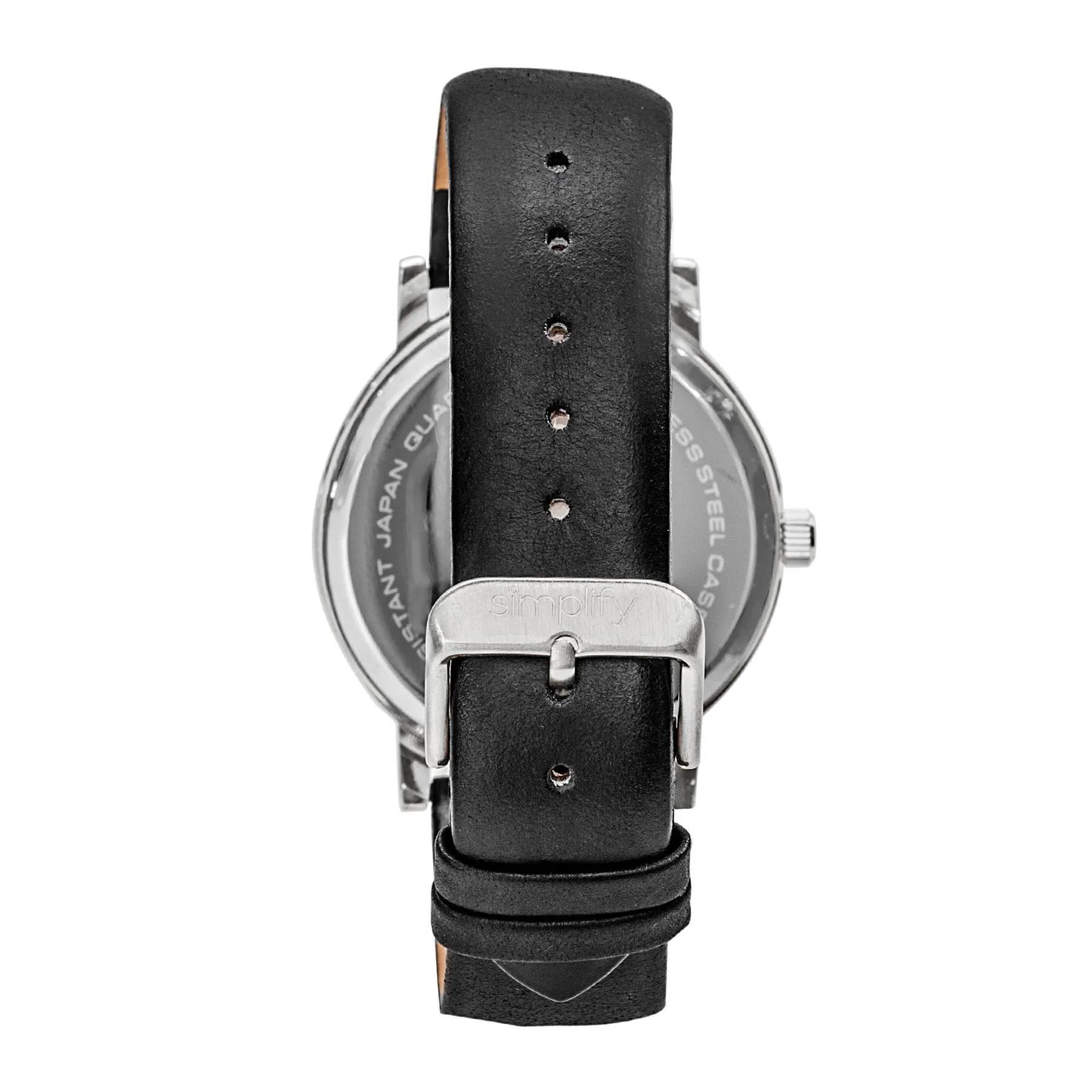 Simplify The 7000 Leather-Band Watch