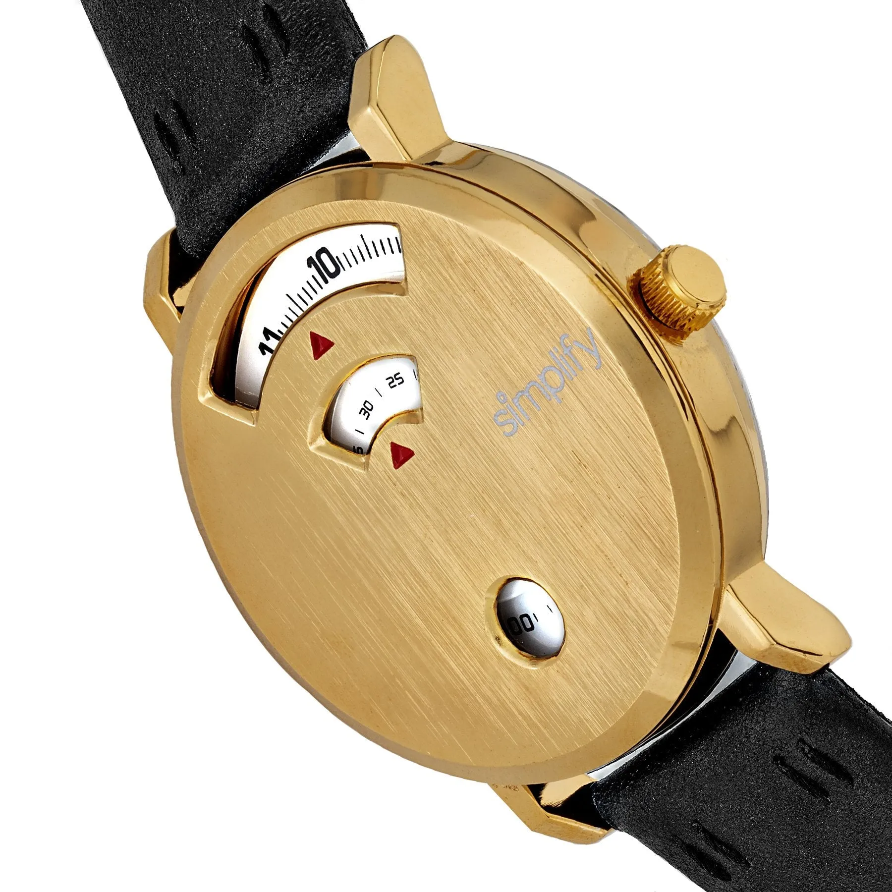 Simplify The 7000 Leather-Band Watch
