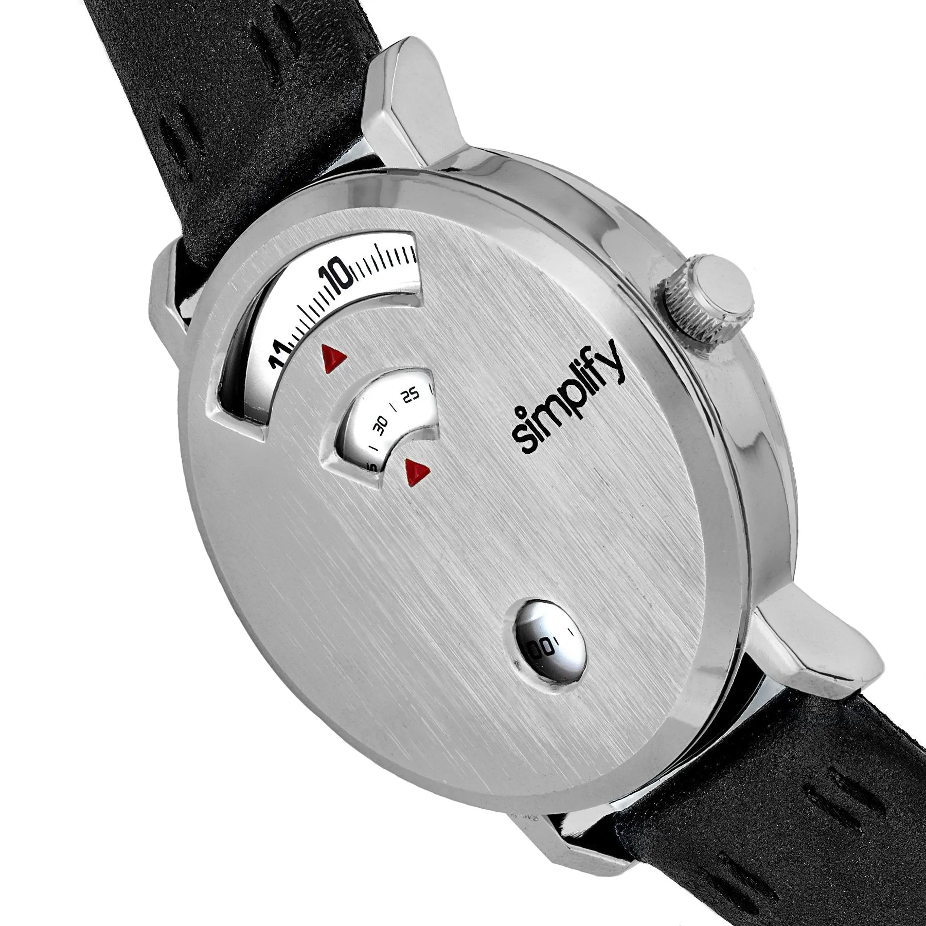 Simplify The 7000 Leather-Band Watch