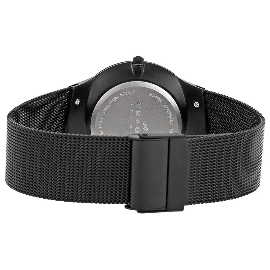 Skagen Chronograph Blue Dial Black Mesh Bracelet Men's Watch 809XLTBN