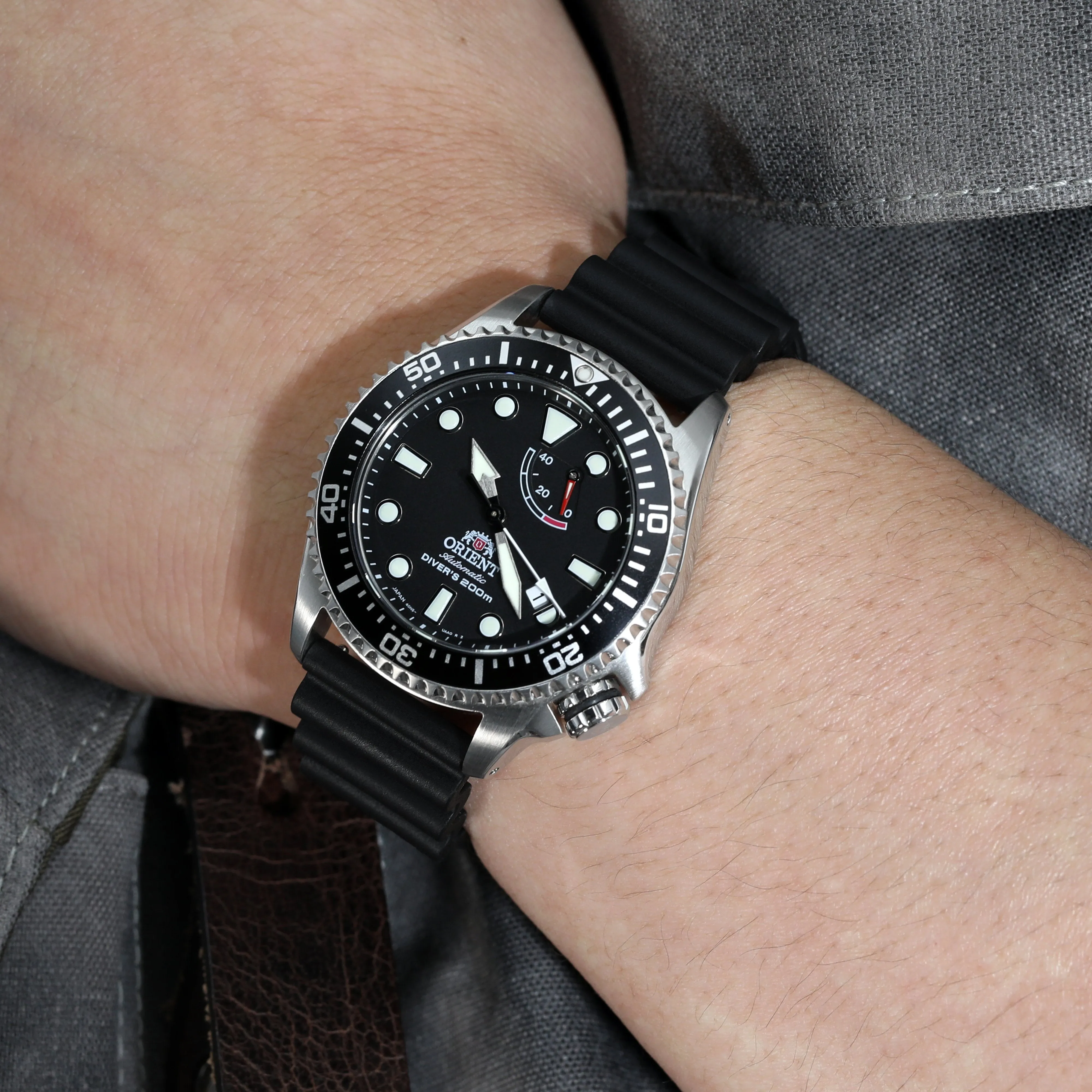 Straight End Black Diver FKM Rubber Quick Release