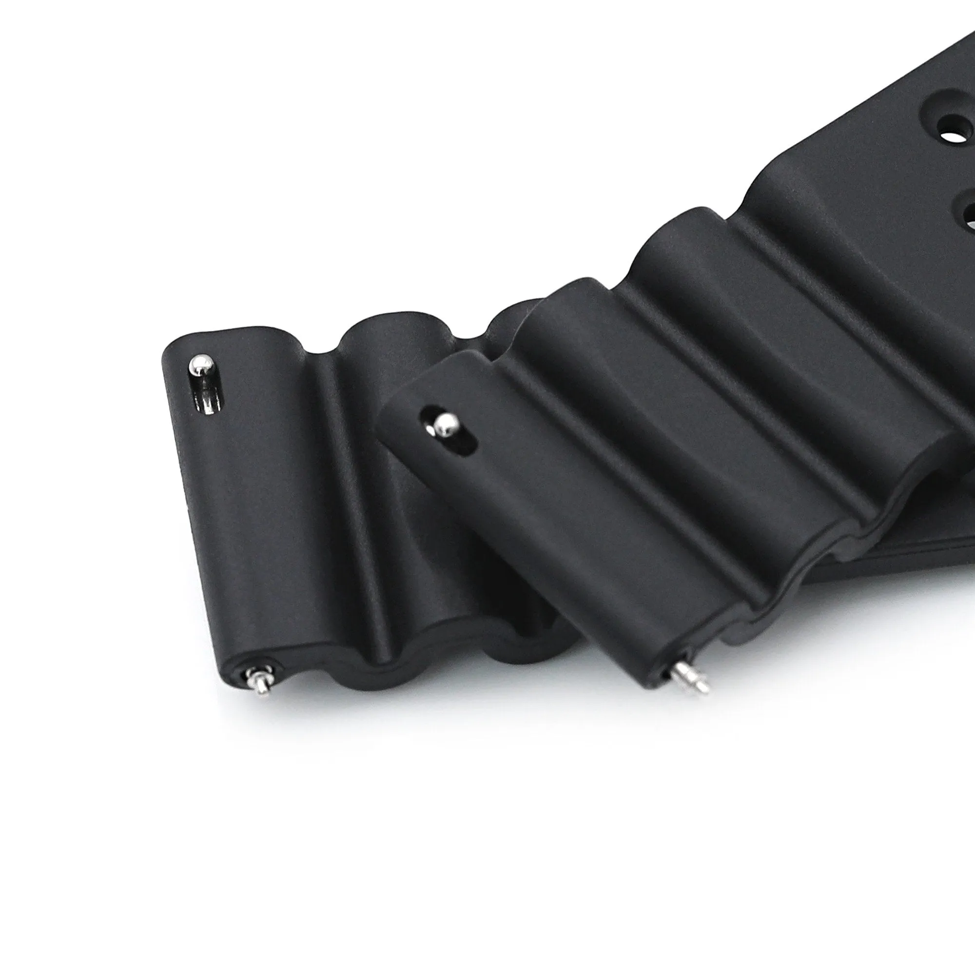 Straight End Black Diver FKM Rubber Quick Release