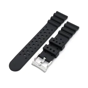 Straight End Black Diver FKM Rubber Quick Release