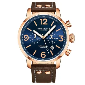 Stuhrling Original Aviator Quartz Blue Dial Men's Watch M13647