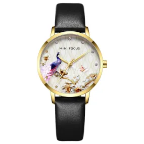 Stylish light luxury dial Japanese movement waterproof belt watch