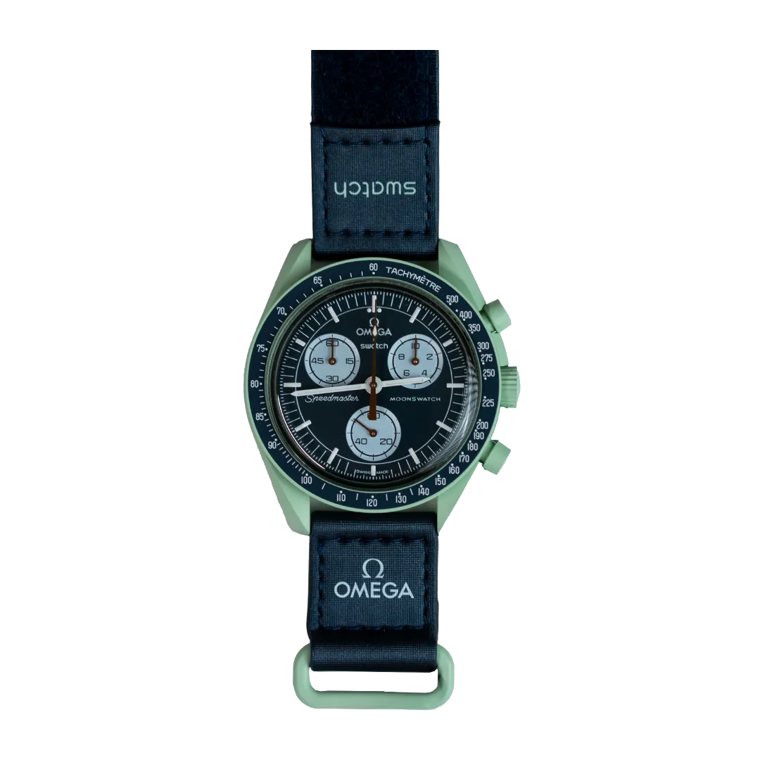 Swatch x Omega Bioceramic Moonswatch Mission to Earth