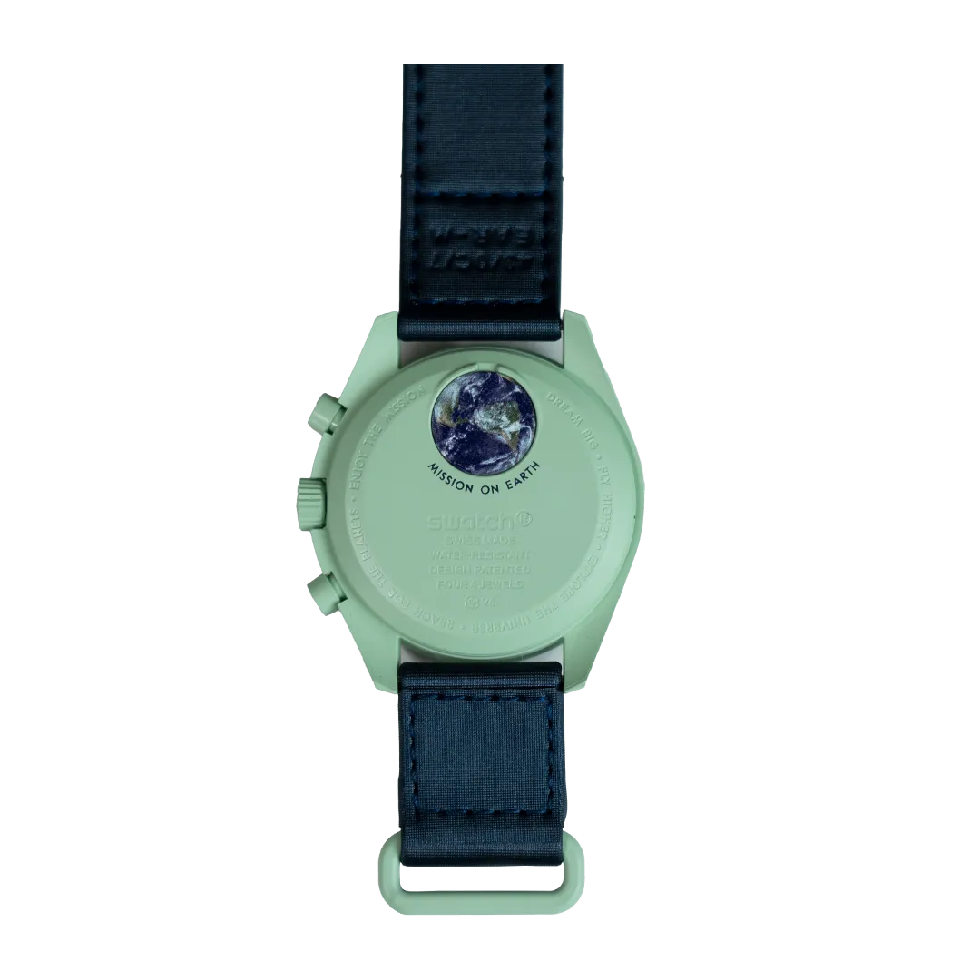 Swatch x Omega Bioceramic Moonswatch Mission to Earth