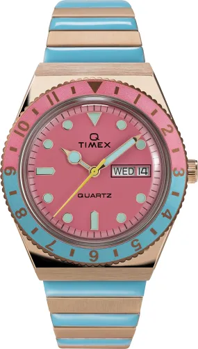 TIMEX Women Stainless Steel Analog Pink Dial Watch-Tw2U81500, Band Color-Multicolor
