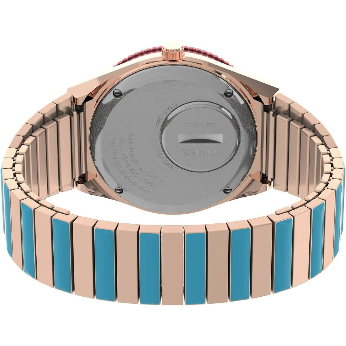 TIMEX Women Stainless Steel Analog Pink Dial Watch-Tw2U81500, Band Color-Multicolor