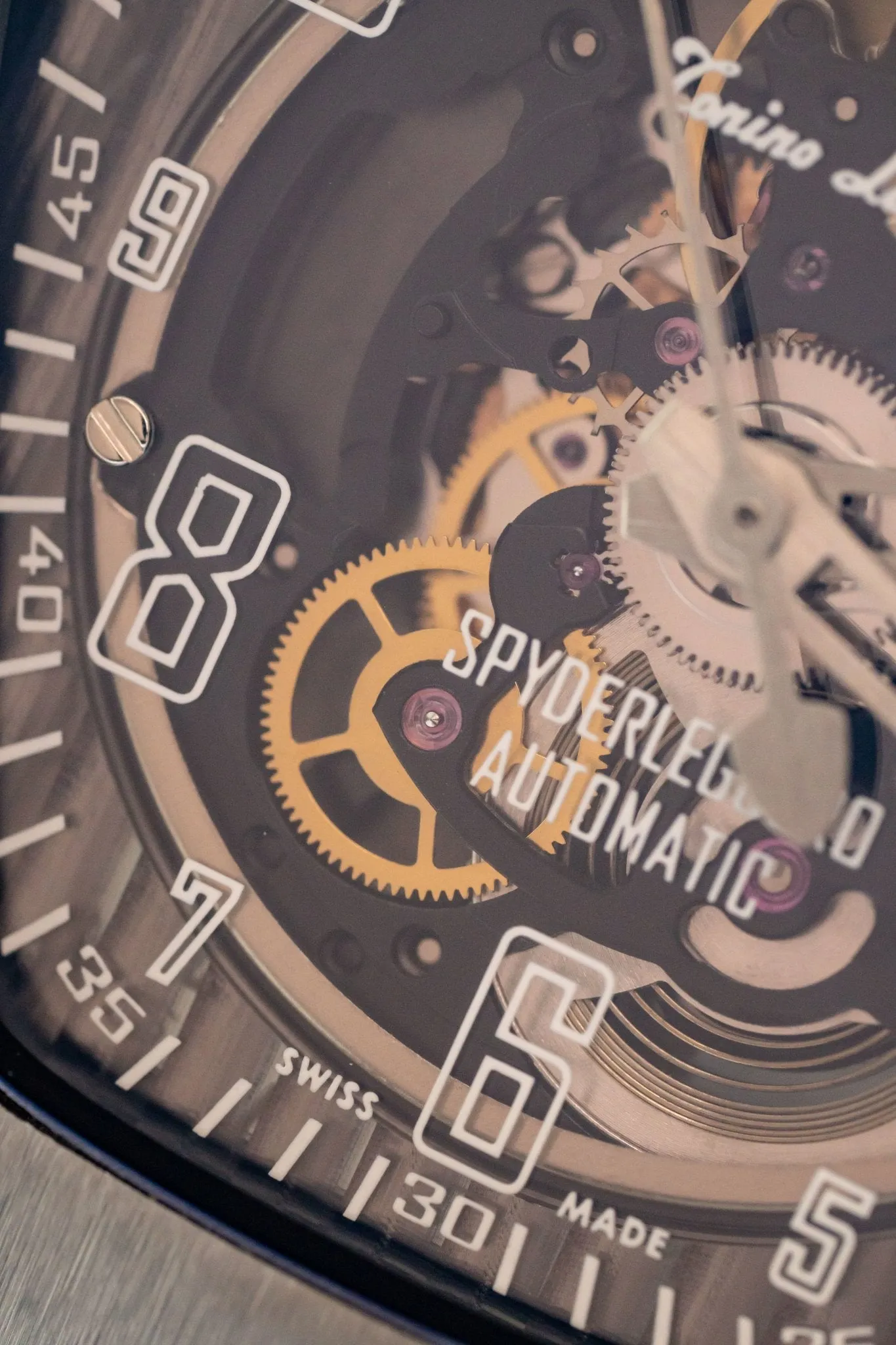 Tonino Lamborghini Spyderleggero Skeleton Watch Titanium TLF-T06-1