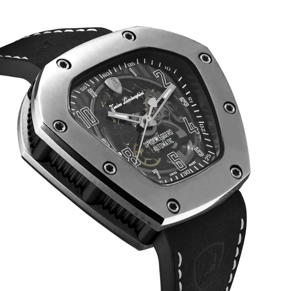 Tonino Lamborghini Spyderleggero Skeleton Watch Titanium TLF-T06-1