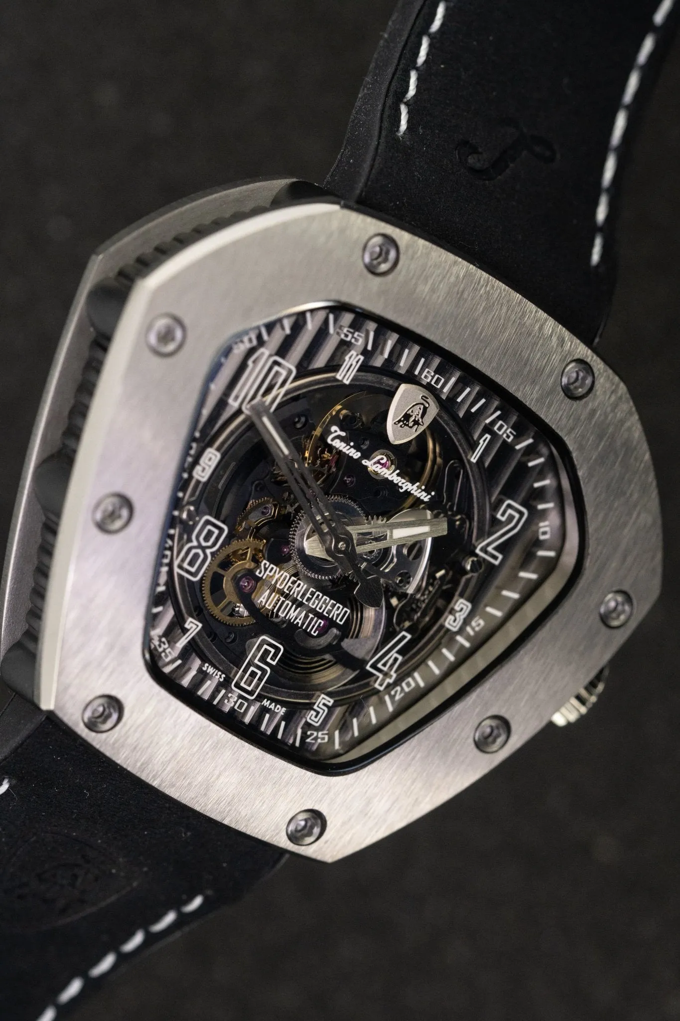 Tonino Lamborghini Spyderleggero Skeleton Watch Titanium TLF-T06-1