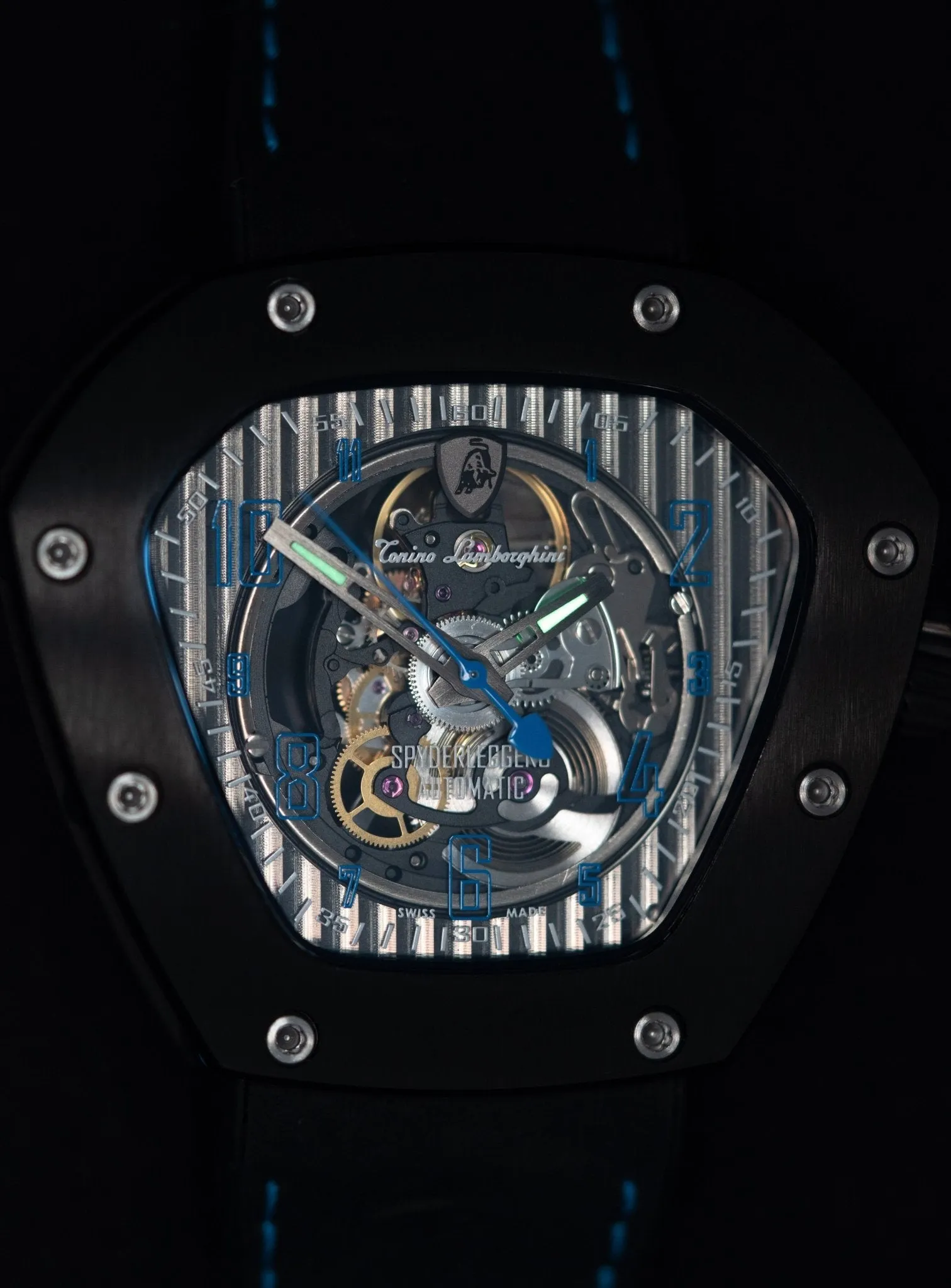 Tonino Lamborghini Spyderleggero Skeleton Watch Titanium TLF-T06-1